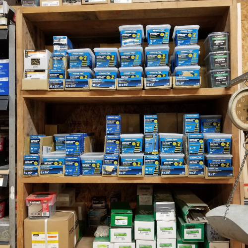 Hardware inside of Grant Lumber