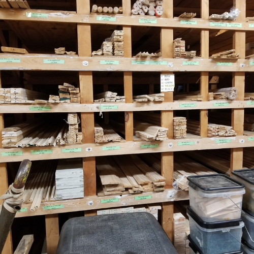 Lumber inside of Grant Lumber
