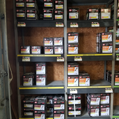 Hardware inside of Grant Lumber